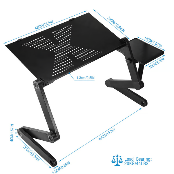 Portable Folding Laptop Desk Stand for Home Office Use