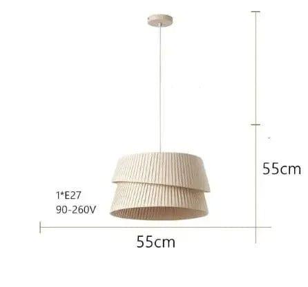 Elegant Linen Pendant Light