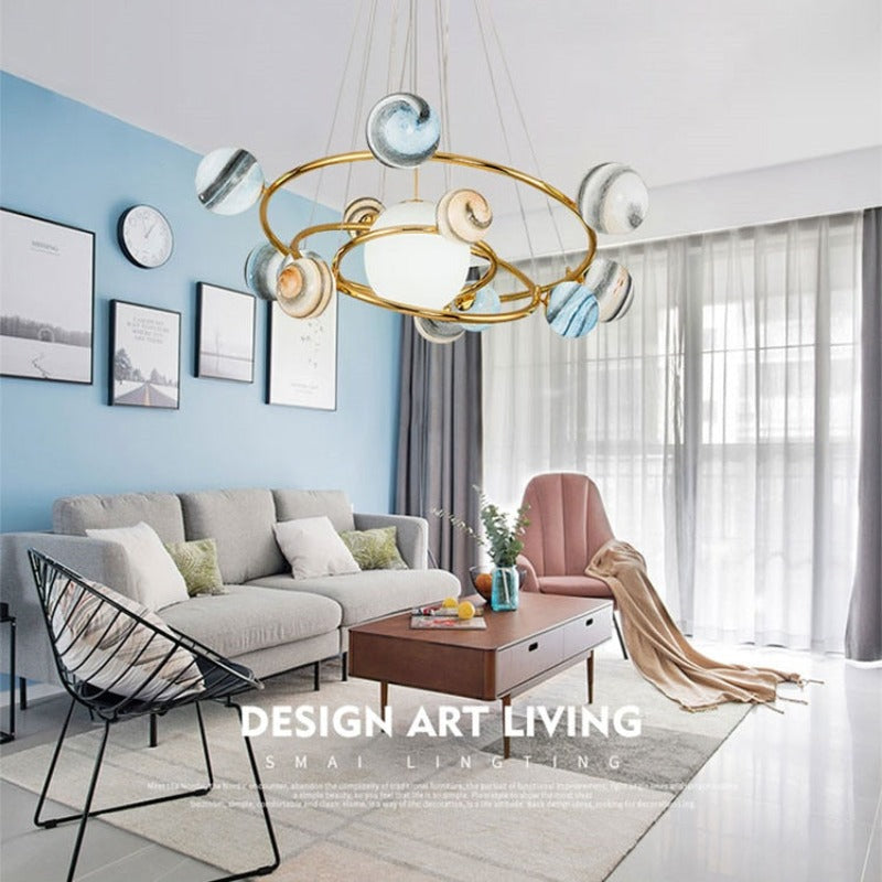 Stunning Glass Globe Pendant Light