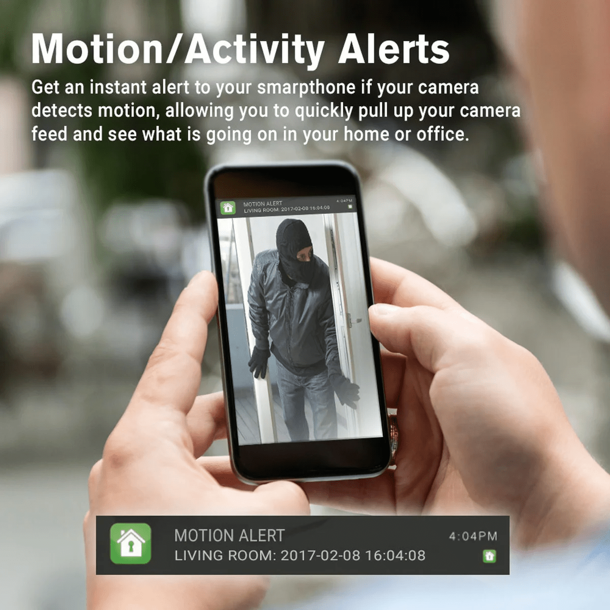 HD Wi-Fi Security Wall Charger Camera with Motion Detection