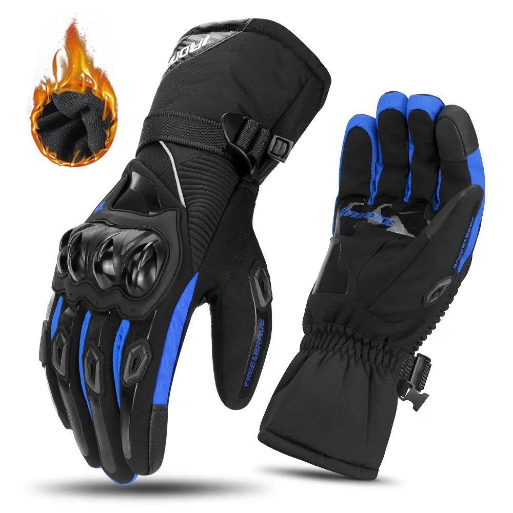 Warm Waterproof Motorbike Gloves for Winter Riding