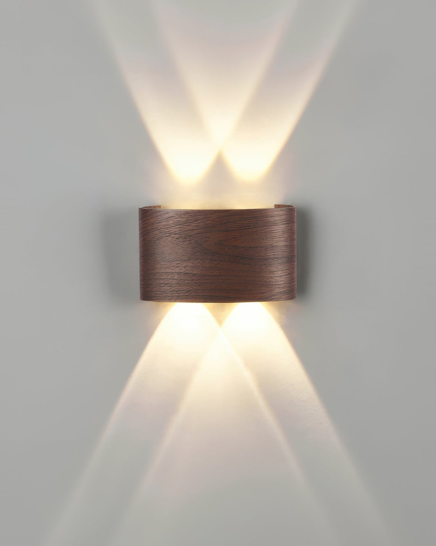 Rustic Wood LED Outdoor Wall Light Waterproof