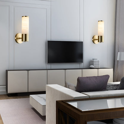 Wall Mount Brass Sconce