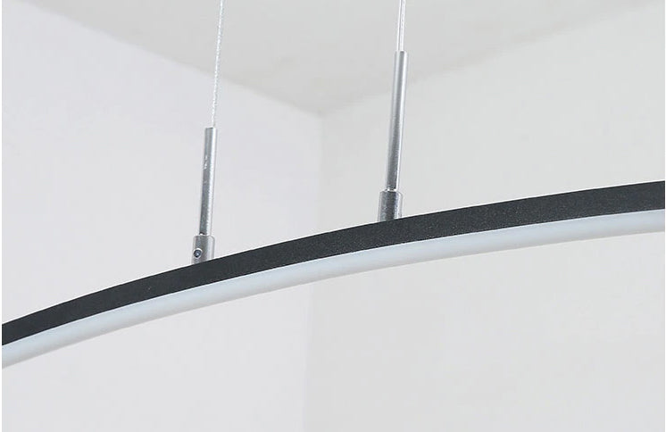 Soft Curve Pendant Light With Warm LED Glow
