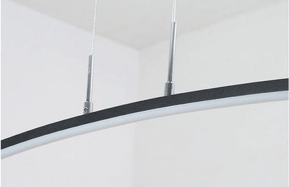 Soft Curve Pendant Light With Warm LED Glow