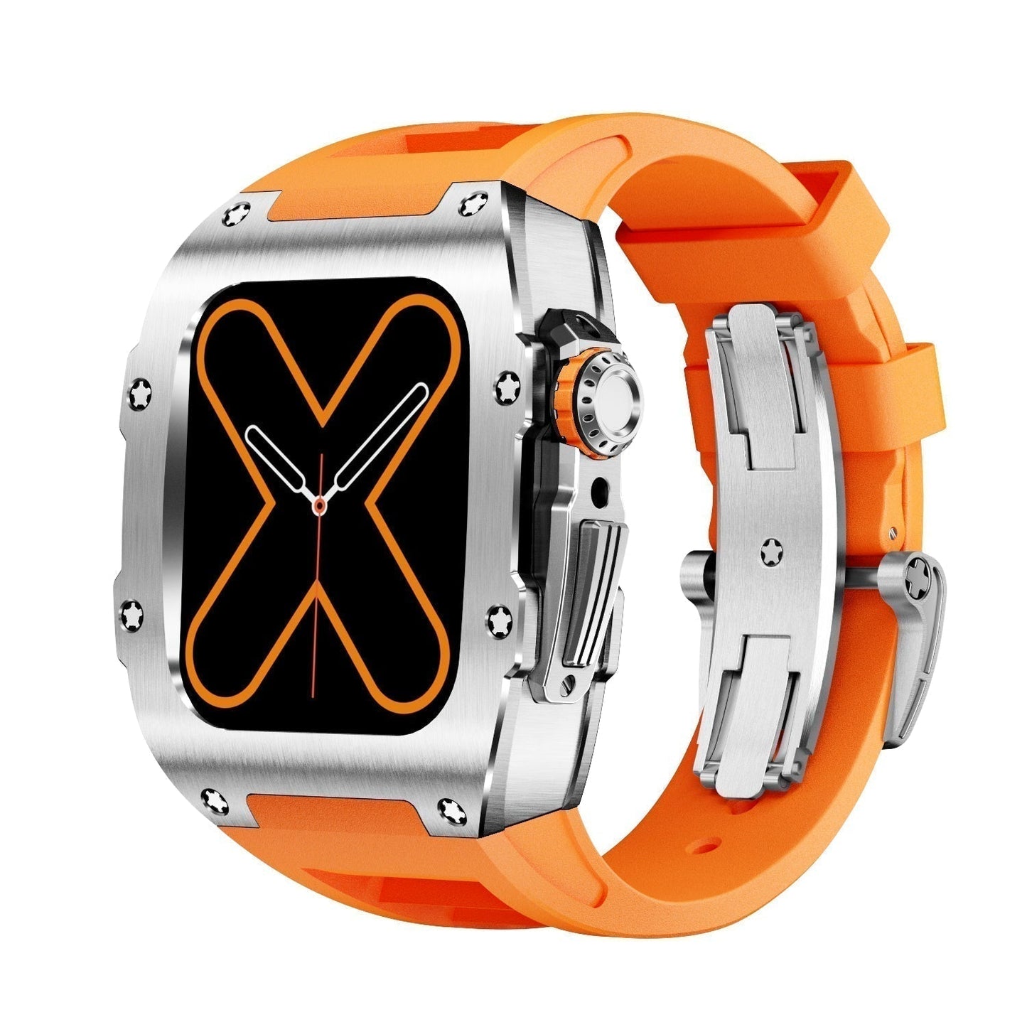 Stylish Silver Smart Watch Cover - Lusomart