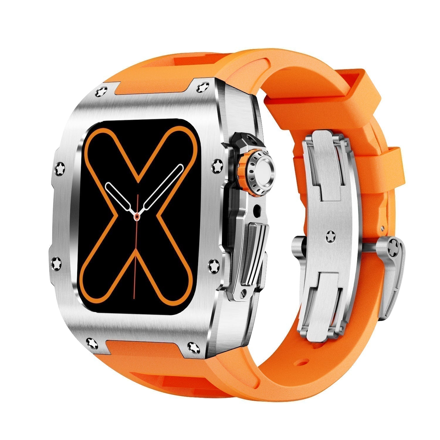 Stylish Silver Smart Watch Cover - Lusomart