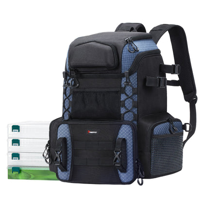 Roomy Fishing Tackle Bag With 4 Compartments - Lusomart