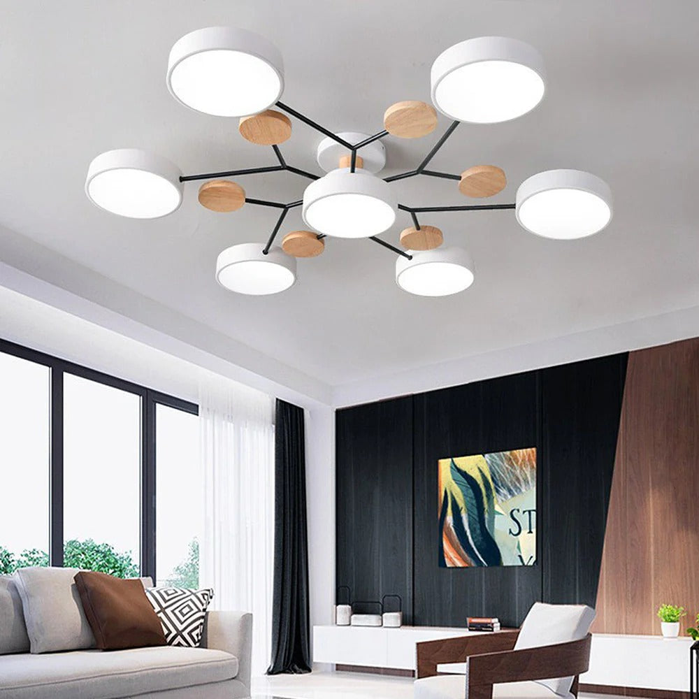 Circular Metal LED Pendant Light For Home