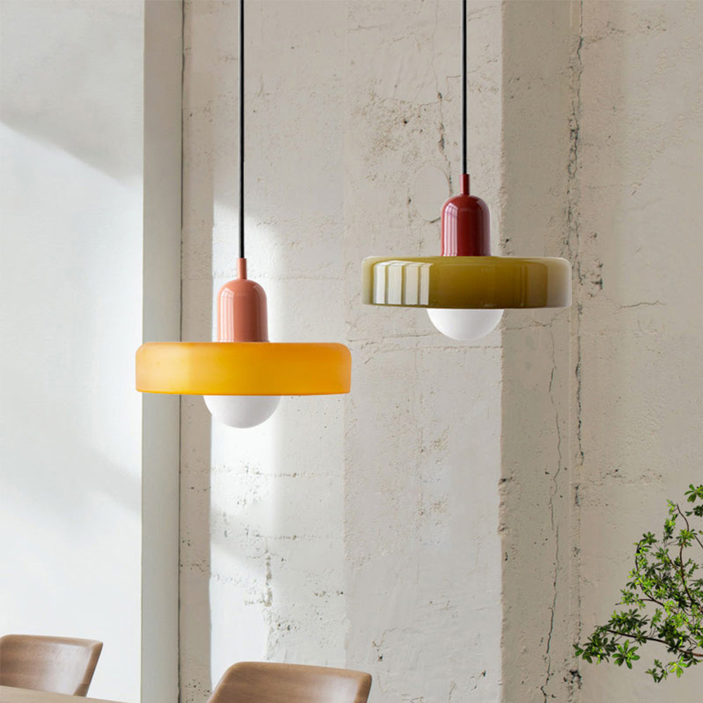 Vibrant Glass Modern Pendant Lighting for Dining Areas - Lusomart
