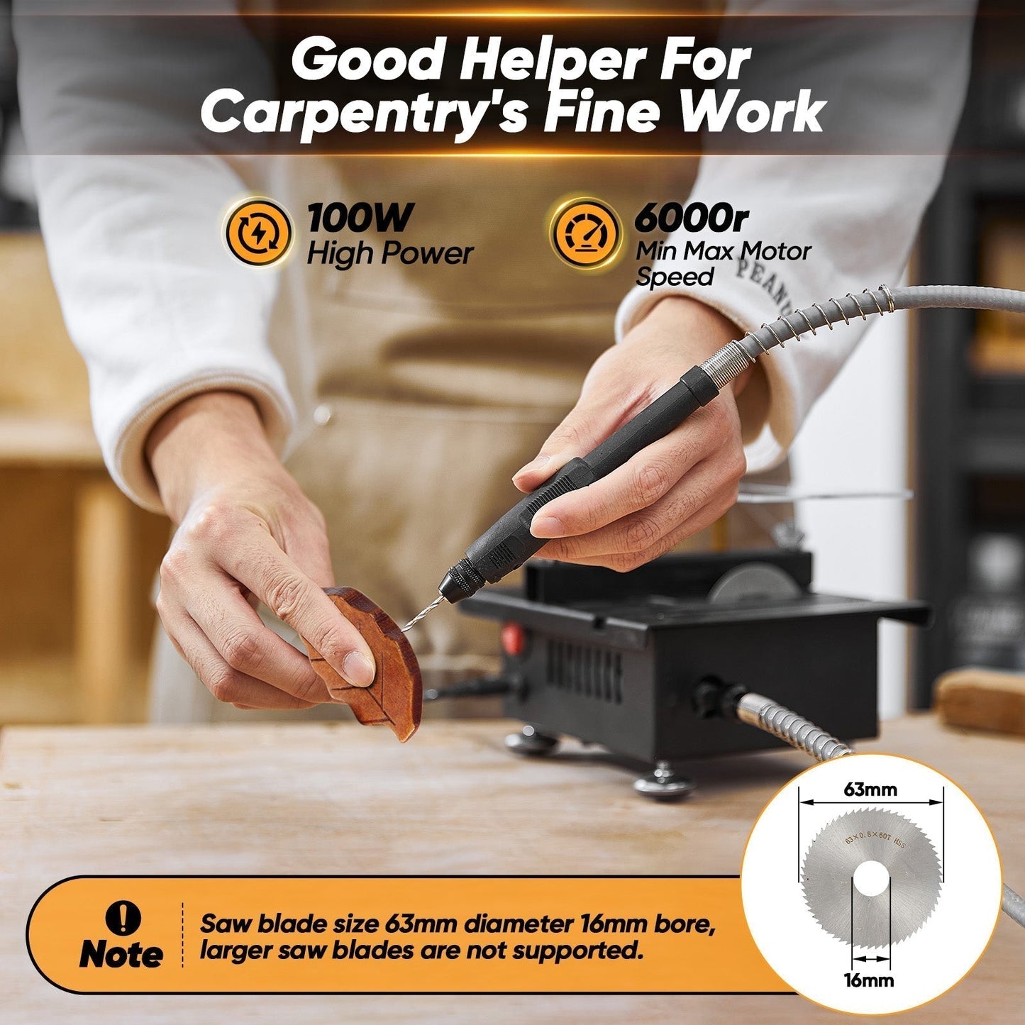 Compact Portable Table Saw For Home Woodworking Projects