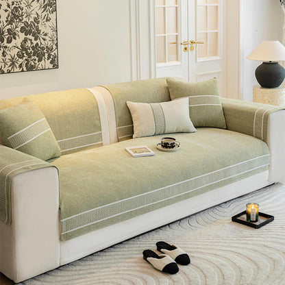 Soft Plush Fleece Sofa Protector Slipcover