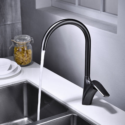 Stainless Steel Kitchen Sink Faucet With Rotating Nozzle