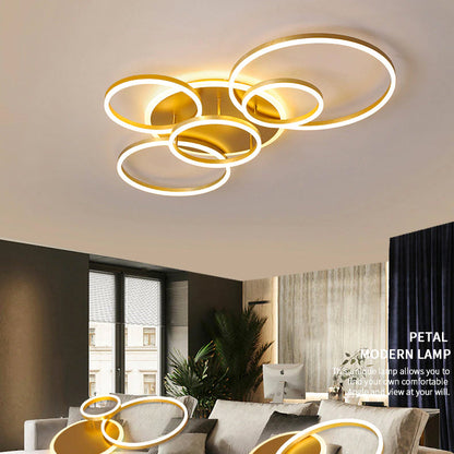 Calming LED Ceiling Lamp with Warm Soft Glow - Lusomart
