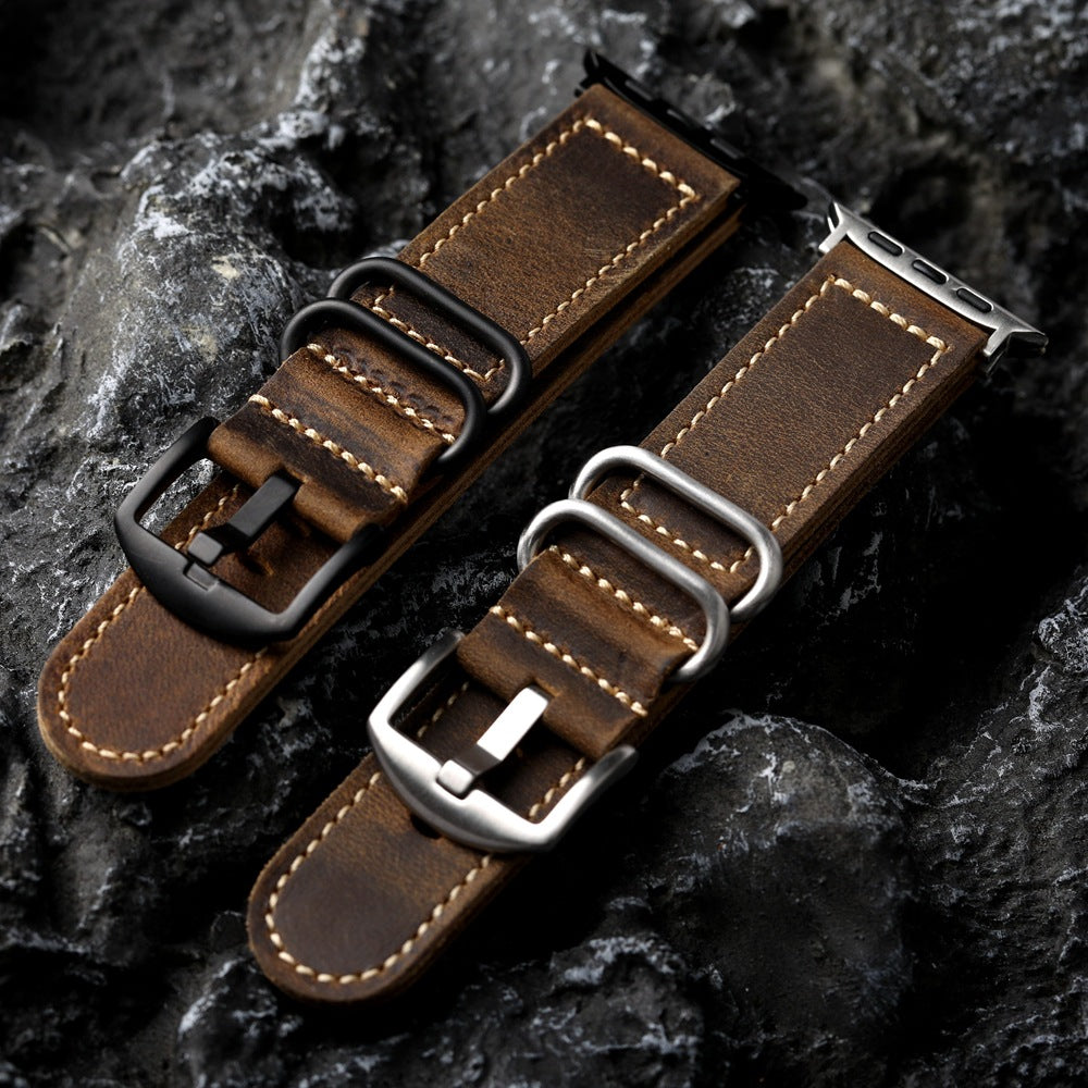 Classic Genuine Leather Apple Watch Strap