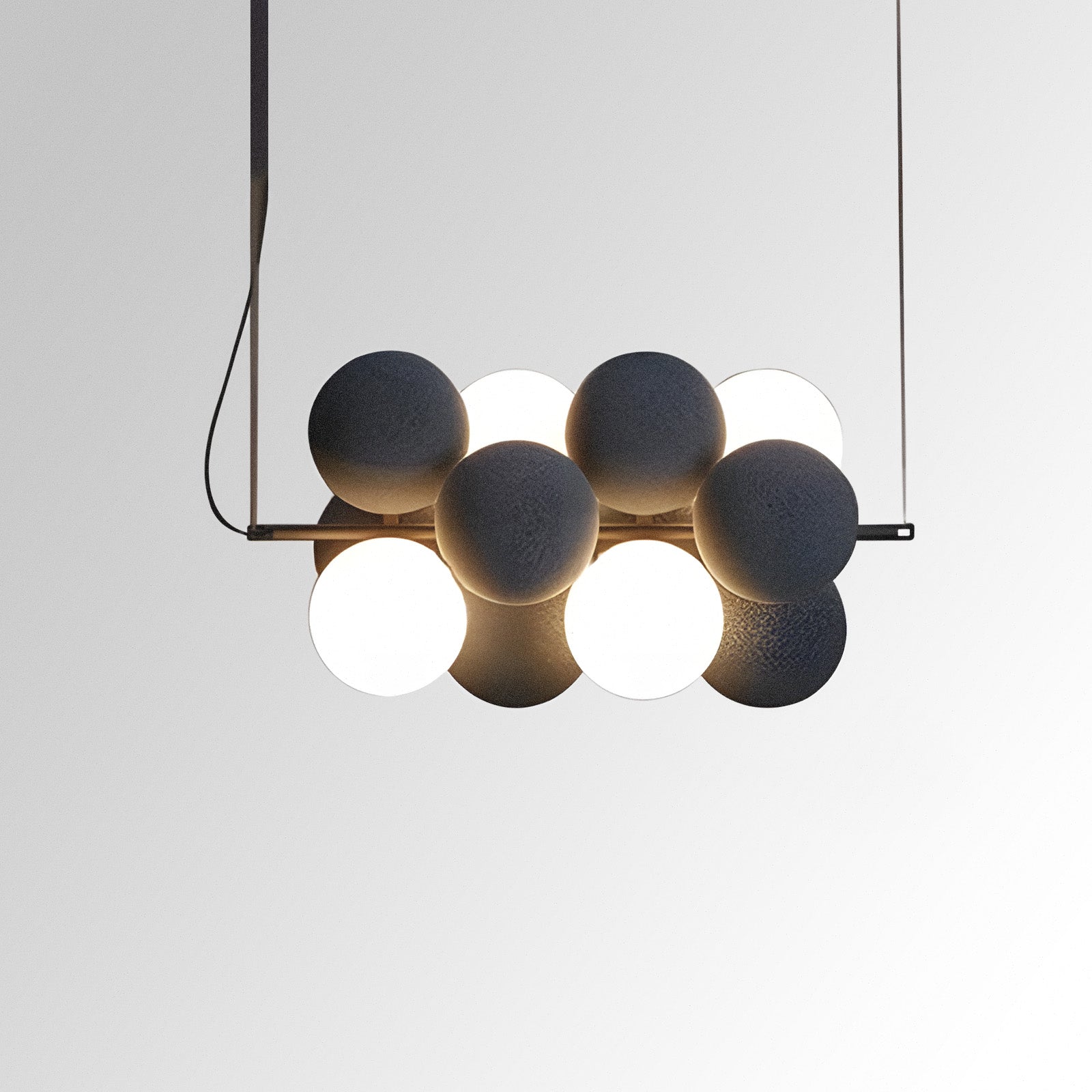 Modern Glass Ball Chandelier - Lusomart