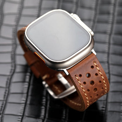 Leather Racing Watch Band