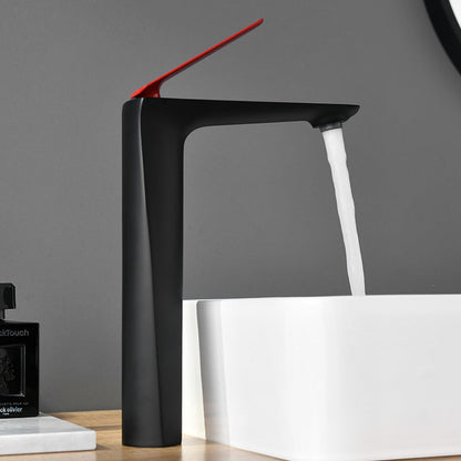 Stylish Single Handle Brass Bathroom Faucet