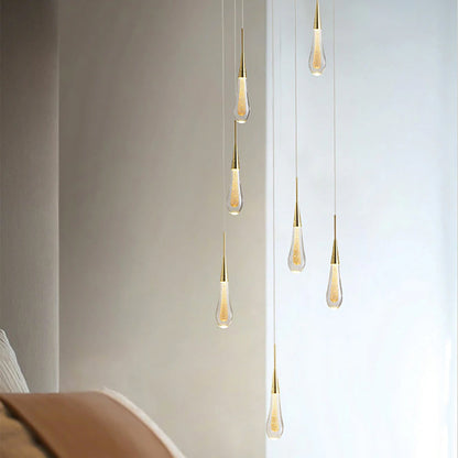 Modern Glass Drop LED Pendant Light
