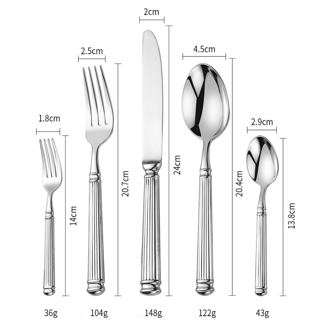 Elegant Classic Silverware Set