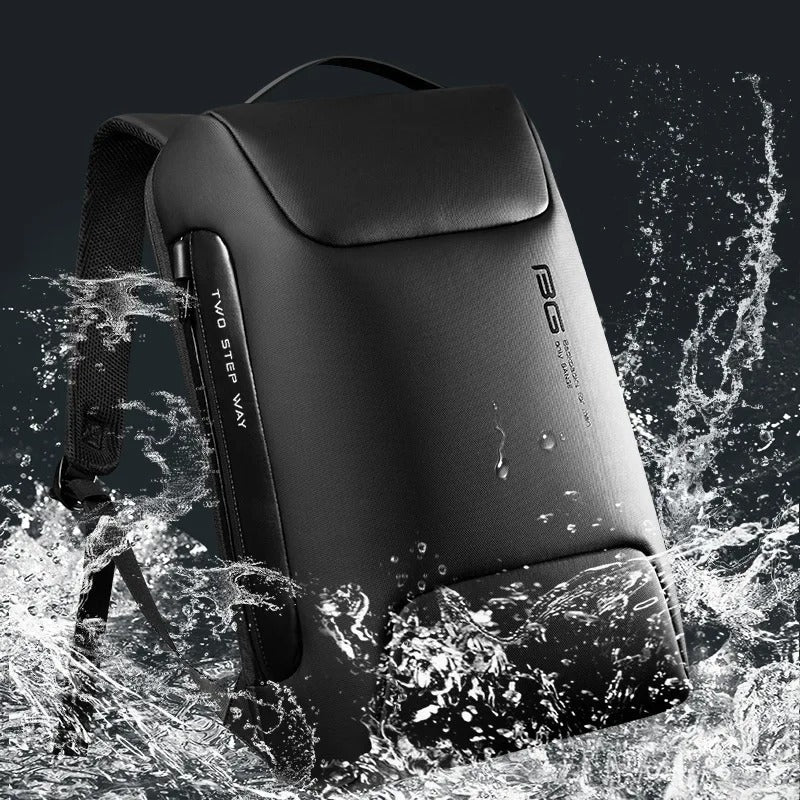 Secure Laptop Backpack 15.6in Waterproof Travel Bag