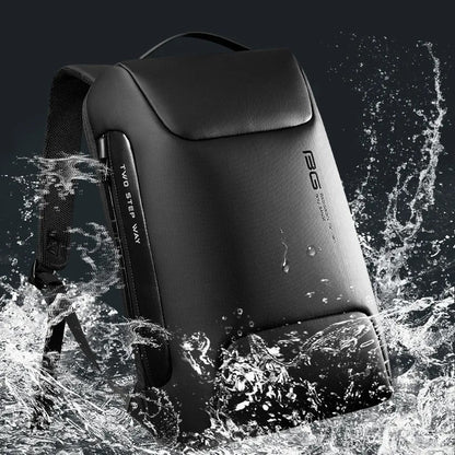 Secure Laptop Backpack 15.6in Waterproof Travel Bag