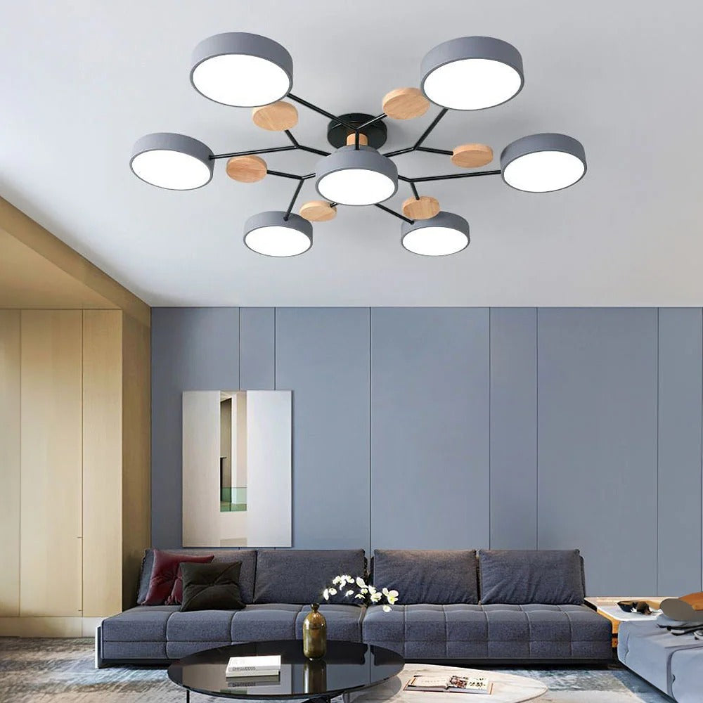Circular Metal LED Pendant Light For Home