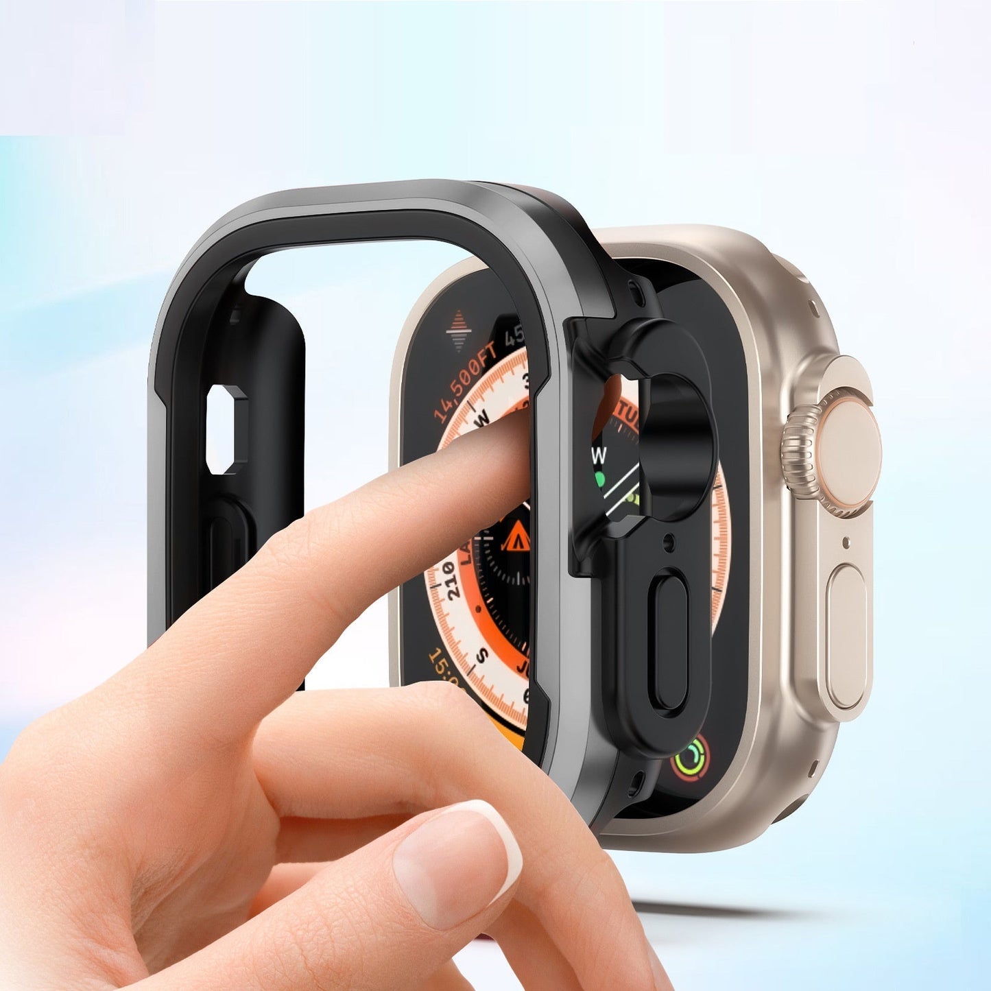 Durable Metal Protective Case for Smartwatch