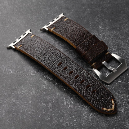 Classic Brown Leather Strap for Apple Watch