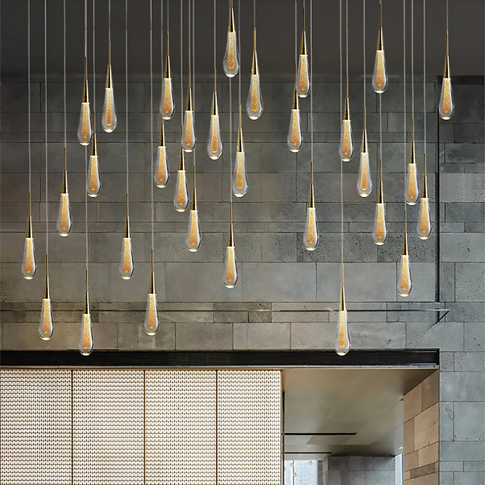 Modern Glass Drop LED Pendant Light