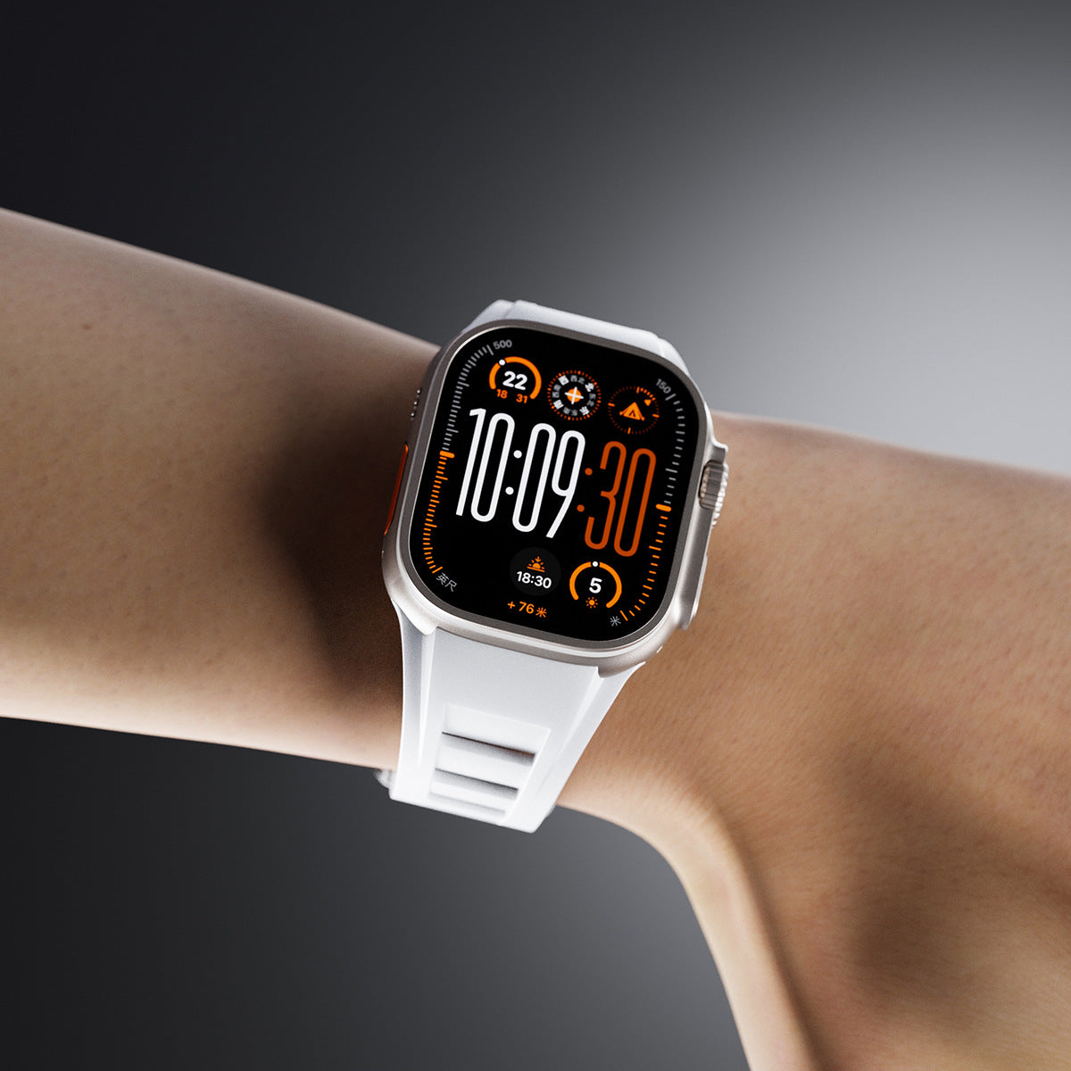 Durable Fitness Silicone Smartwatch Strap