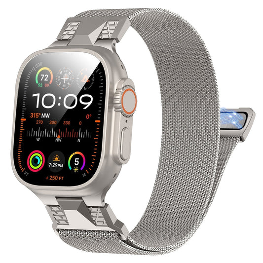 Stainless Steel Mesh Watch Strap with Secure Clasp - Lusomart