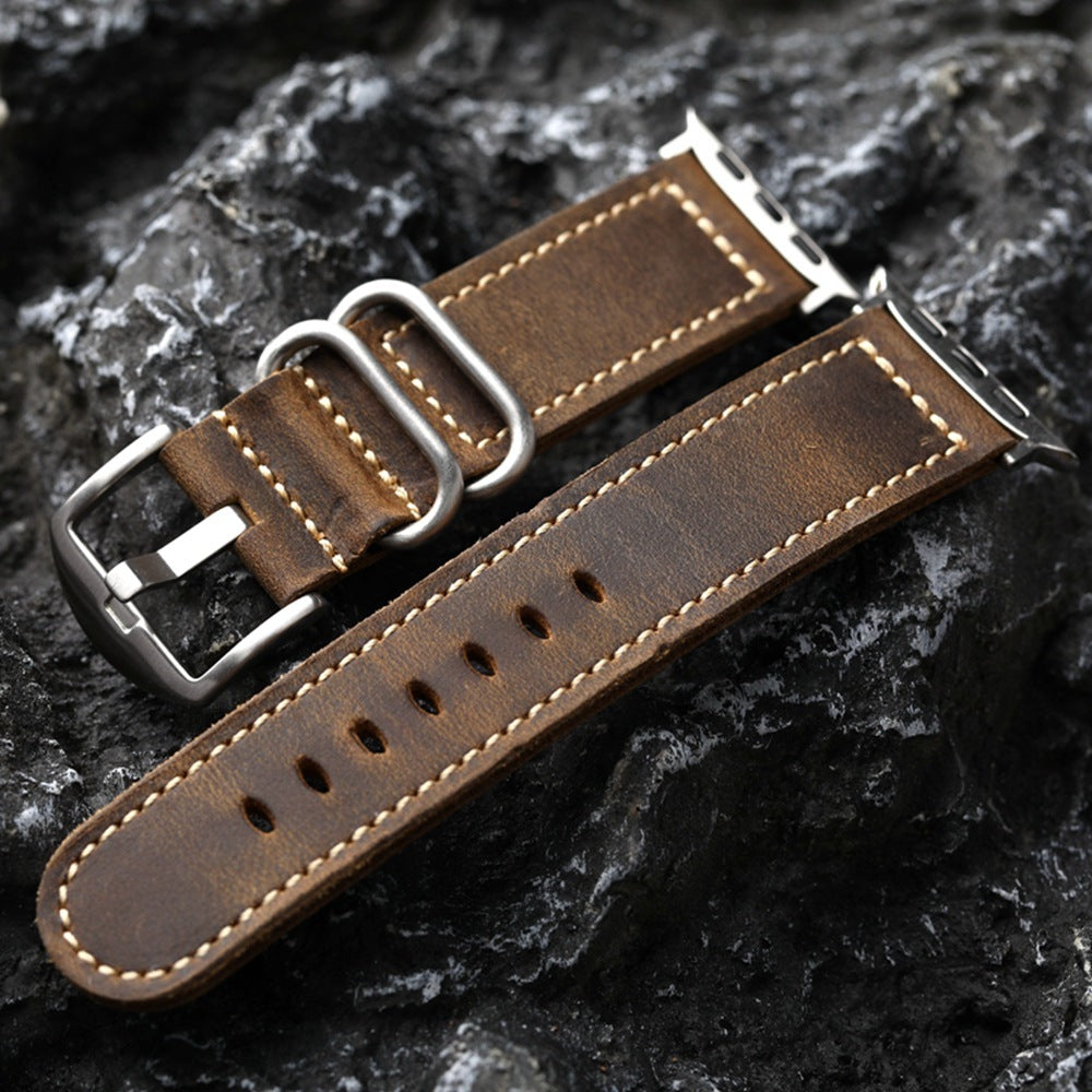 Classic Genuine Leather Apple Watch Strap