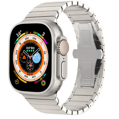 Stainless Steel Watch Strap with Secure Clasp - Lusomart