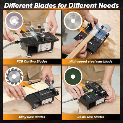 Compact Portable Table Saw For Home Woodworking Projects