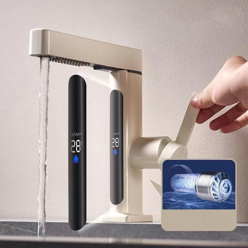 Stainless Steel Single Handle Kitchen Faucet With Temp Control