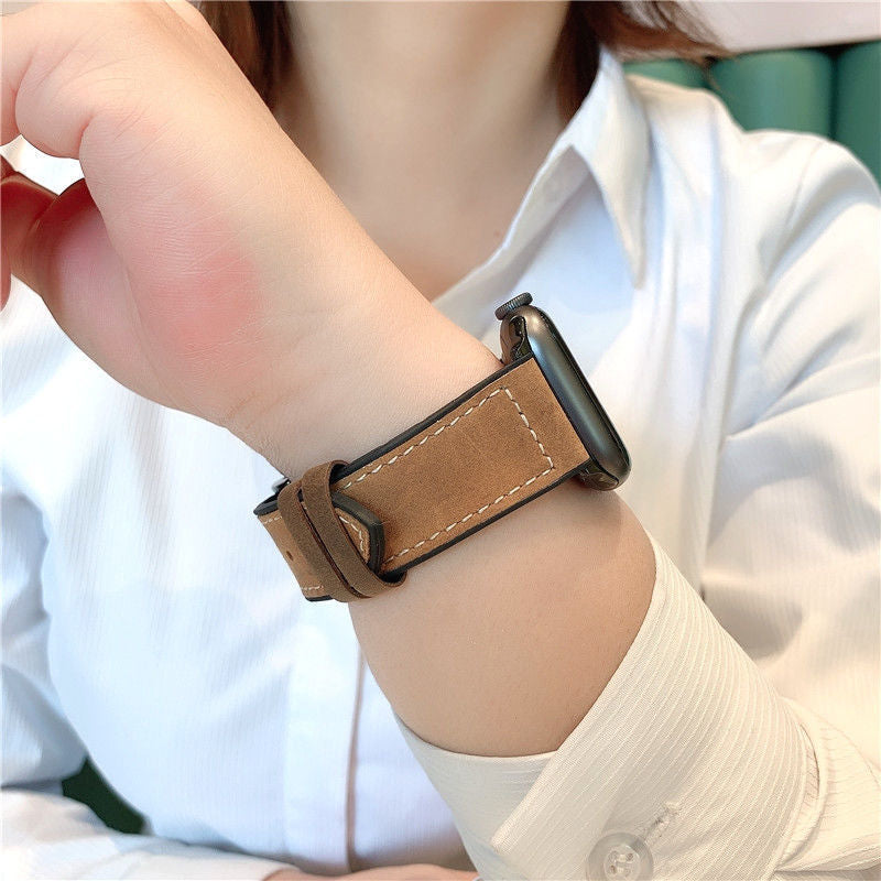 Premium Genuine Leather Smartwatch Strap