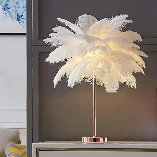 Warm White Table Lamp | Cozy Home Lighting - Lusomart