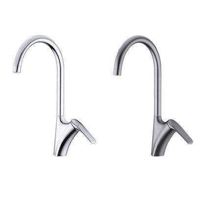 Stainless Steel Kitchen Sink Faucet With Rotating Nozzle