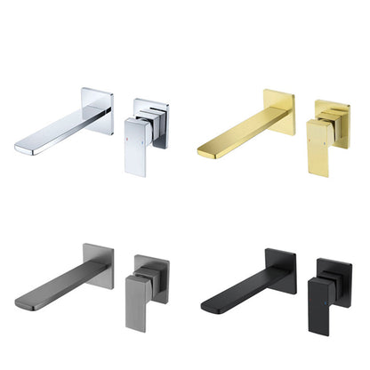 Hidden Wall Mount Single Handle Modern Faucet