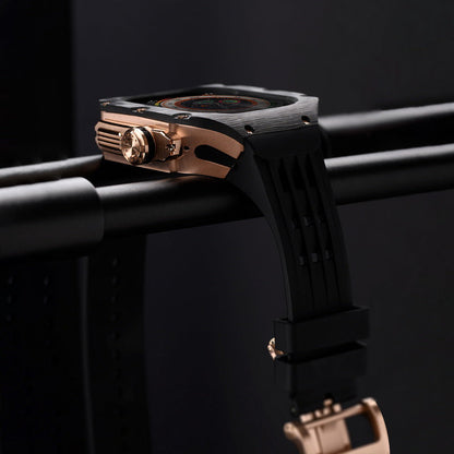 Durable Rubber Band & Metal Case for Apple Watch Ultra