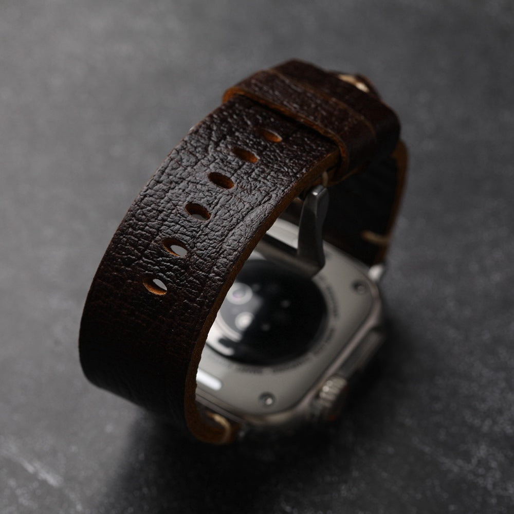 Classic Brown Leather Strap for Apple Watch