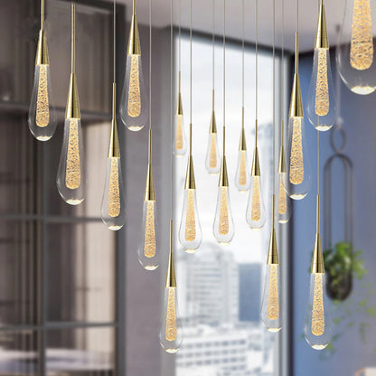 Modern Glass Drop LED Pendant Light