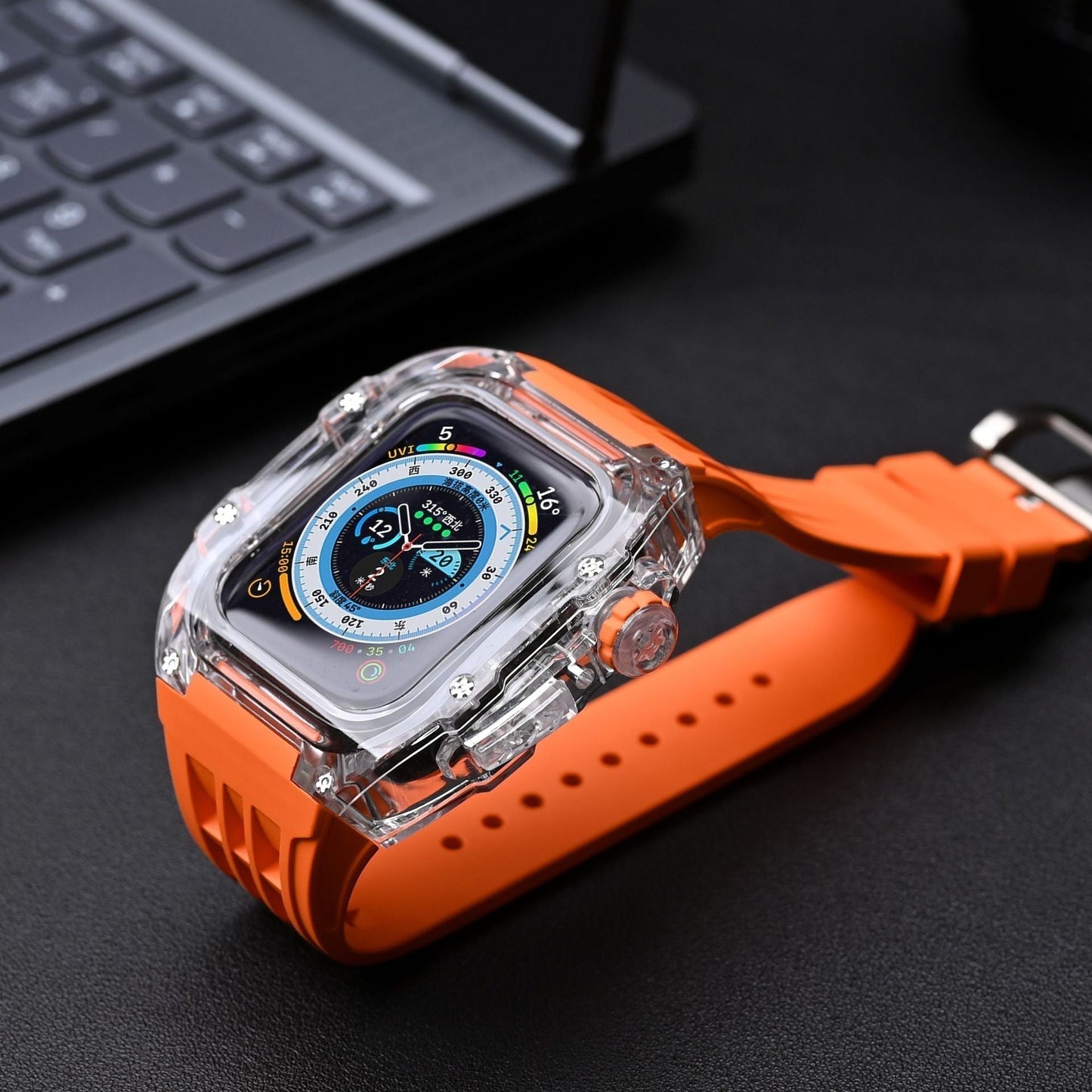Clear Protective Case and Soft Band Kit for Apple Watch