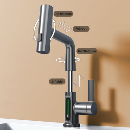 Stylish Brass Single Handle Faucet for Hot Cold Water