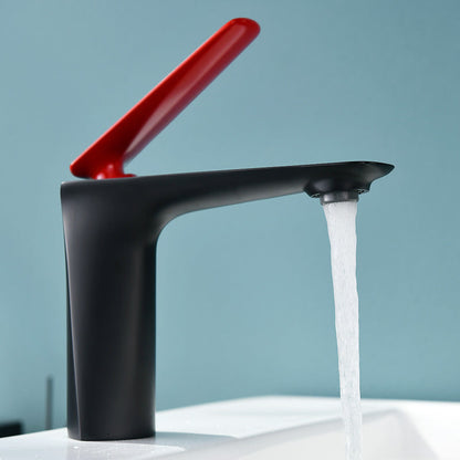 Luxury Gold Tone Single Handle Bathroom Faucet