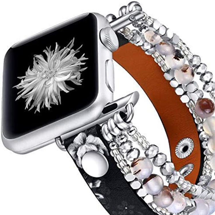 Stylish Beaded Apple Watch Strap Band