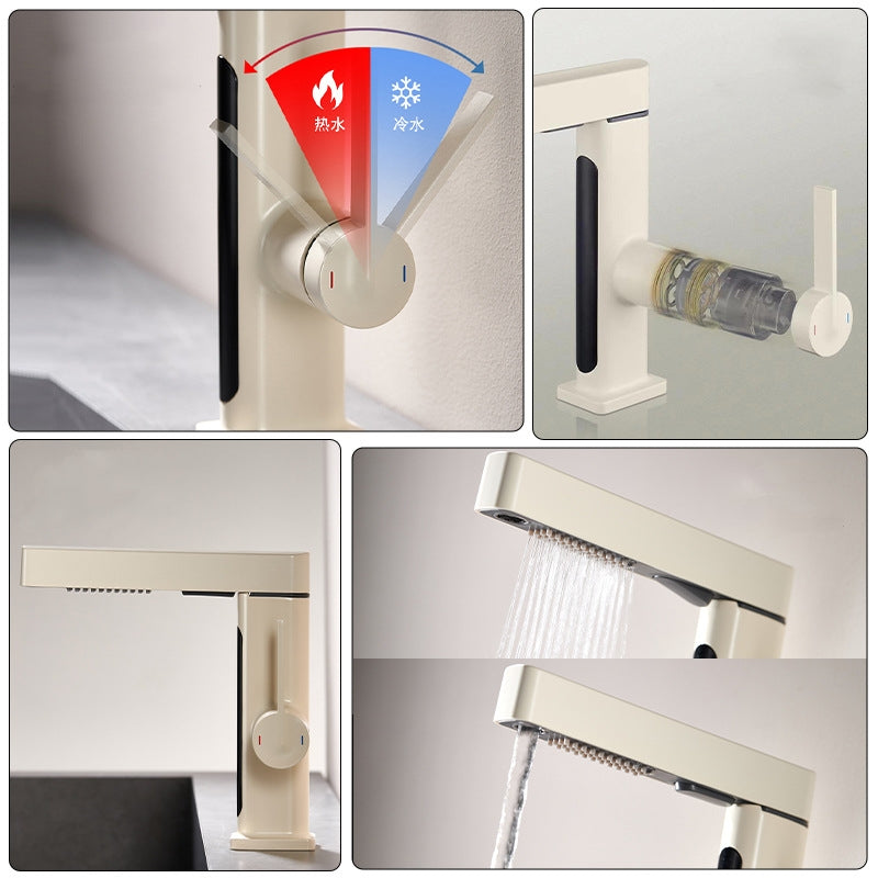 Stainless Steel Single Handle Kitchen Faucet With Temp Control