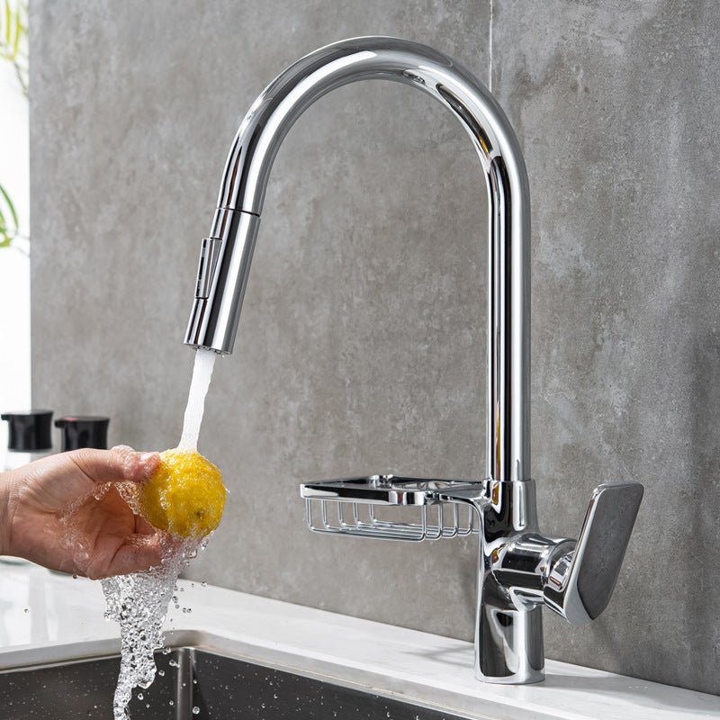 Stylish Kitchen Faucet With Pull Down Spray nozzle - Lusomart