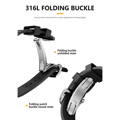 Durable Fitness Silicone Smartwatch Strap